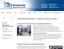 Tablet Screenshot of gerstemeier-bauelemente.de